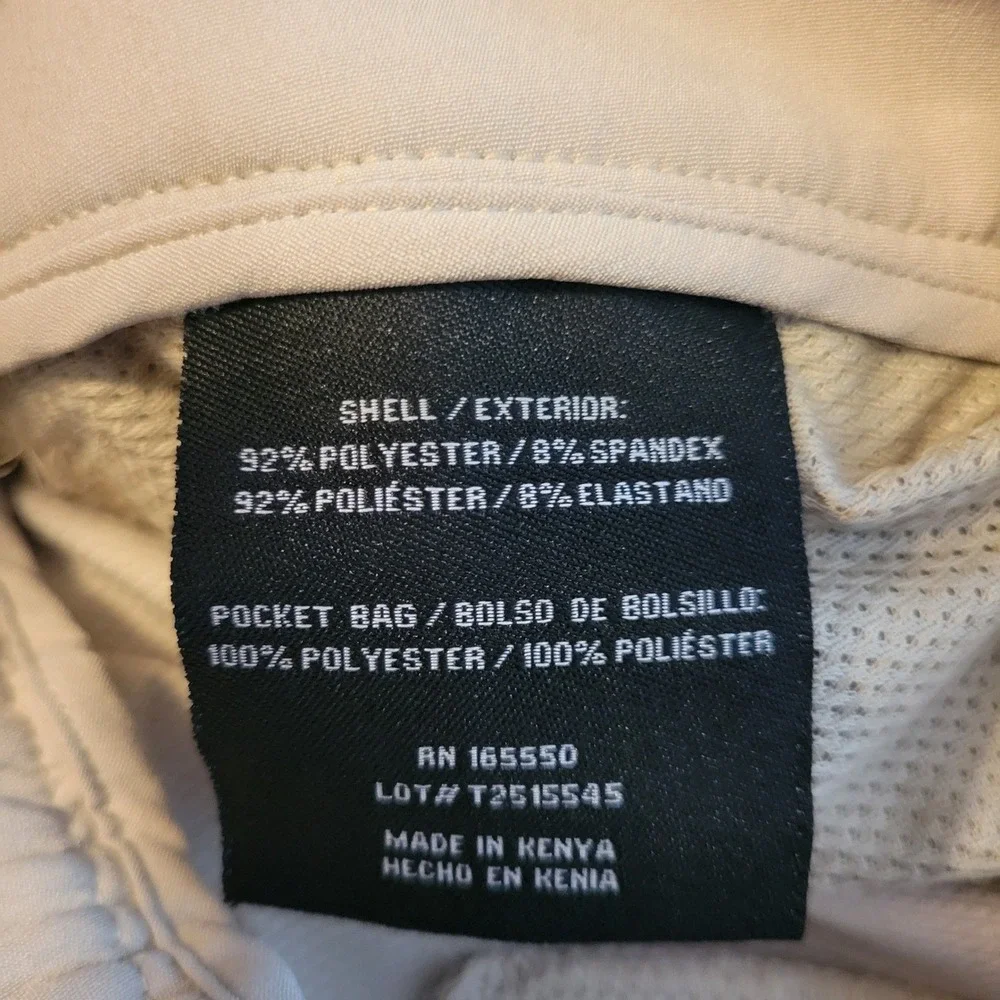 32‎ Degrees Cool Shorts Mens Sz  20 Pure Cashmere Beige Performance Stretch Golf